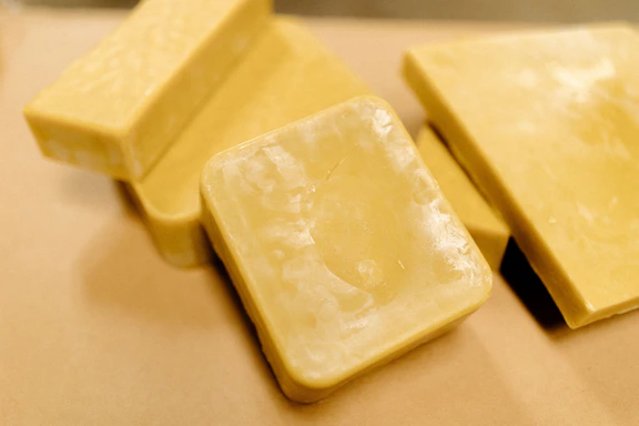 Blocks of beeswax
