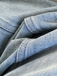A close up of a pair of blue jeans