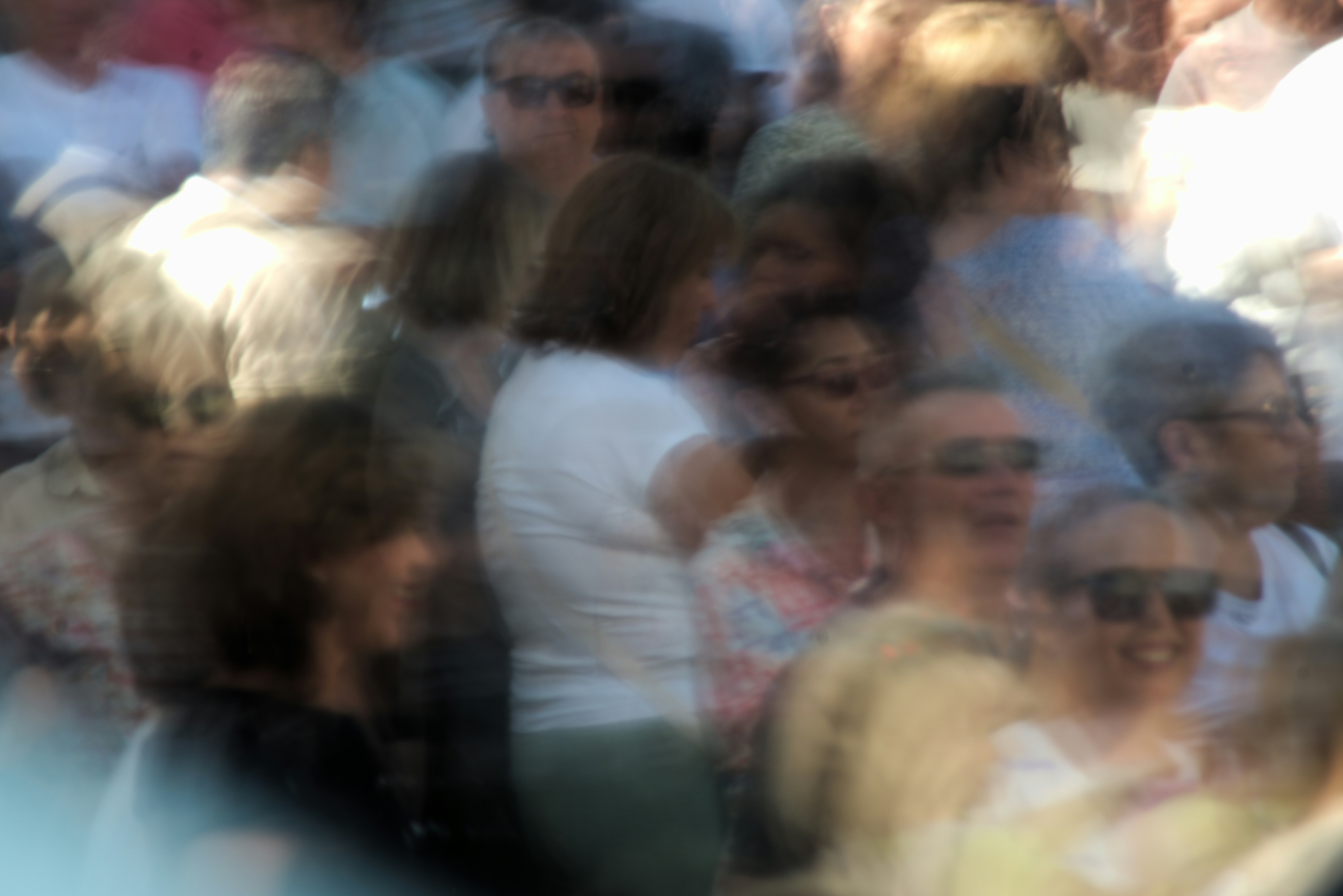 Person standing out from crowd to illustrate baseline vs anomaly situational awareness