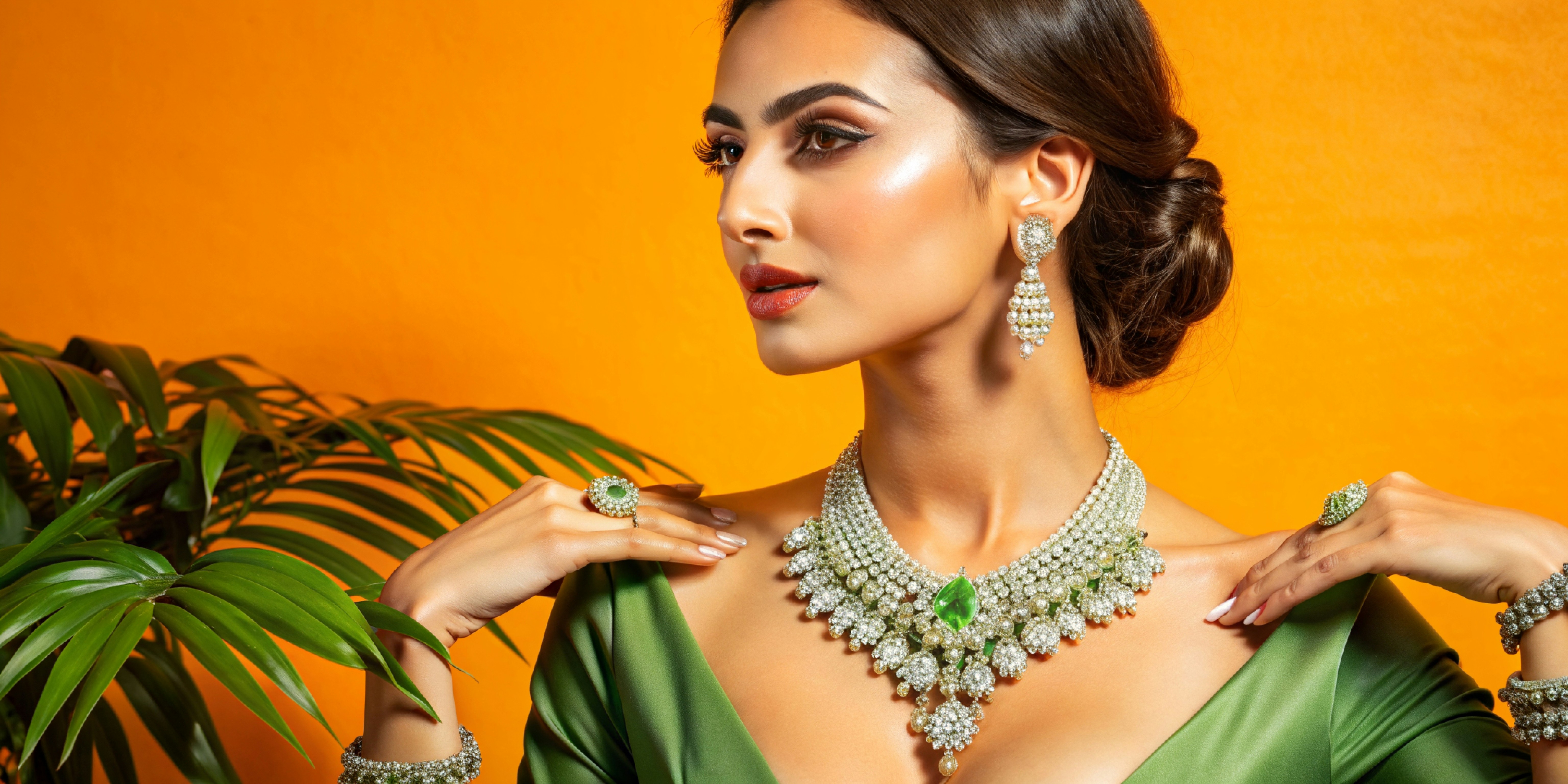 professional attire paired with handcrafted jewelry