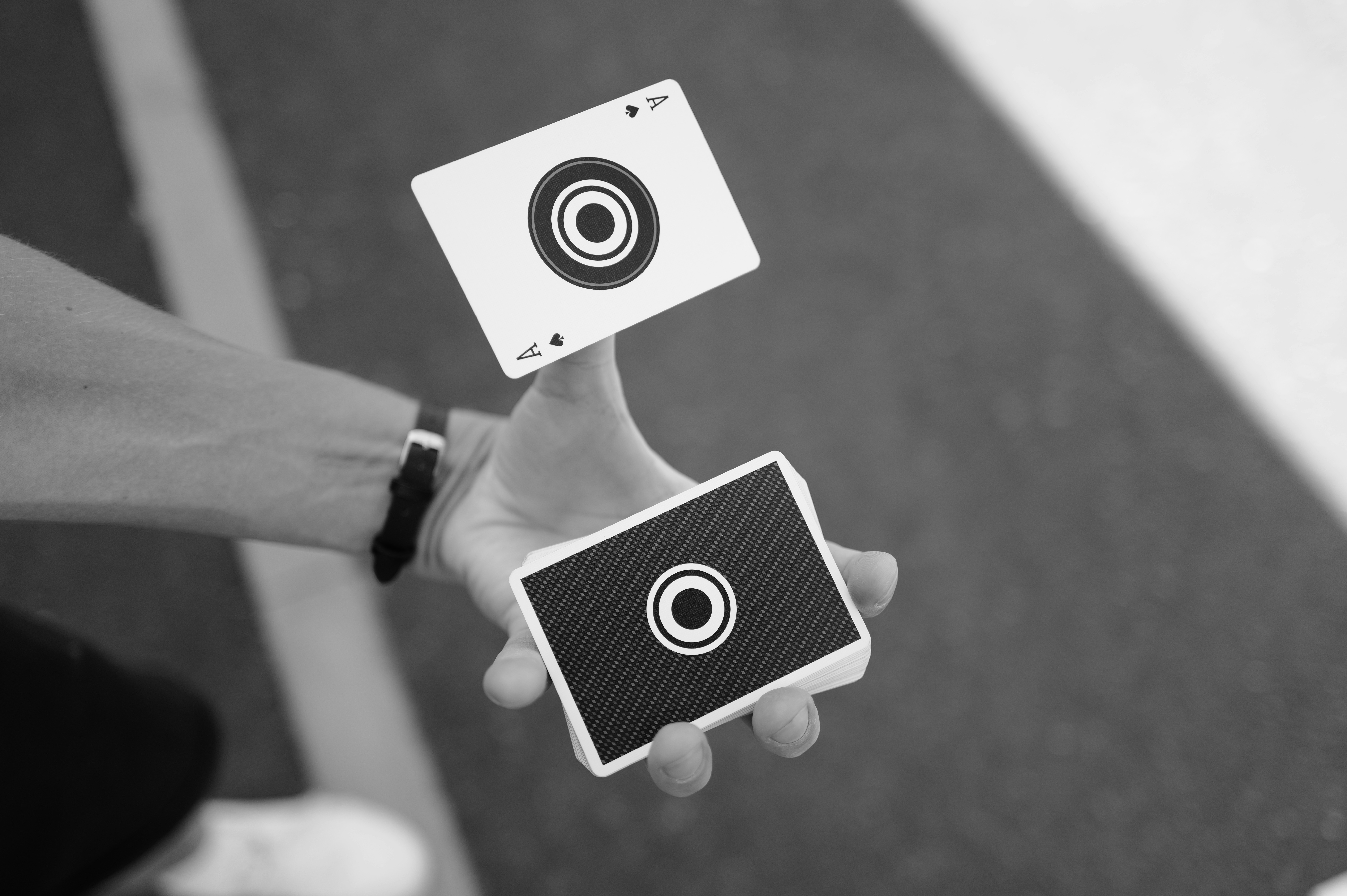 A person holding a camera in their hand