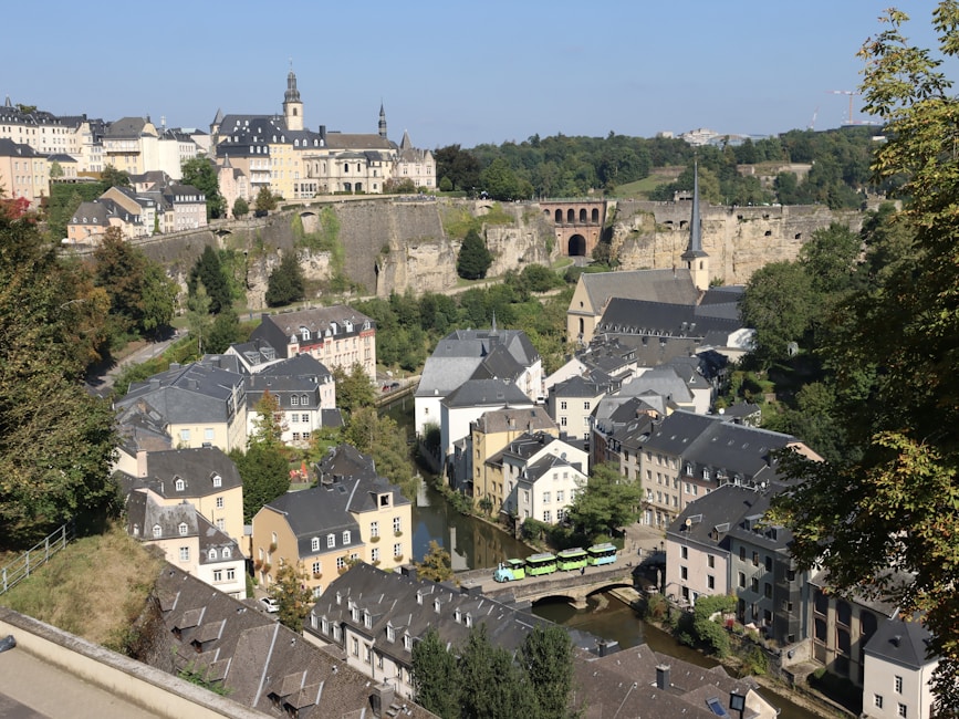 A view of a city from a hill