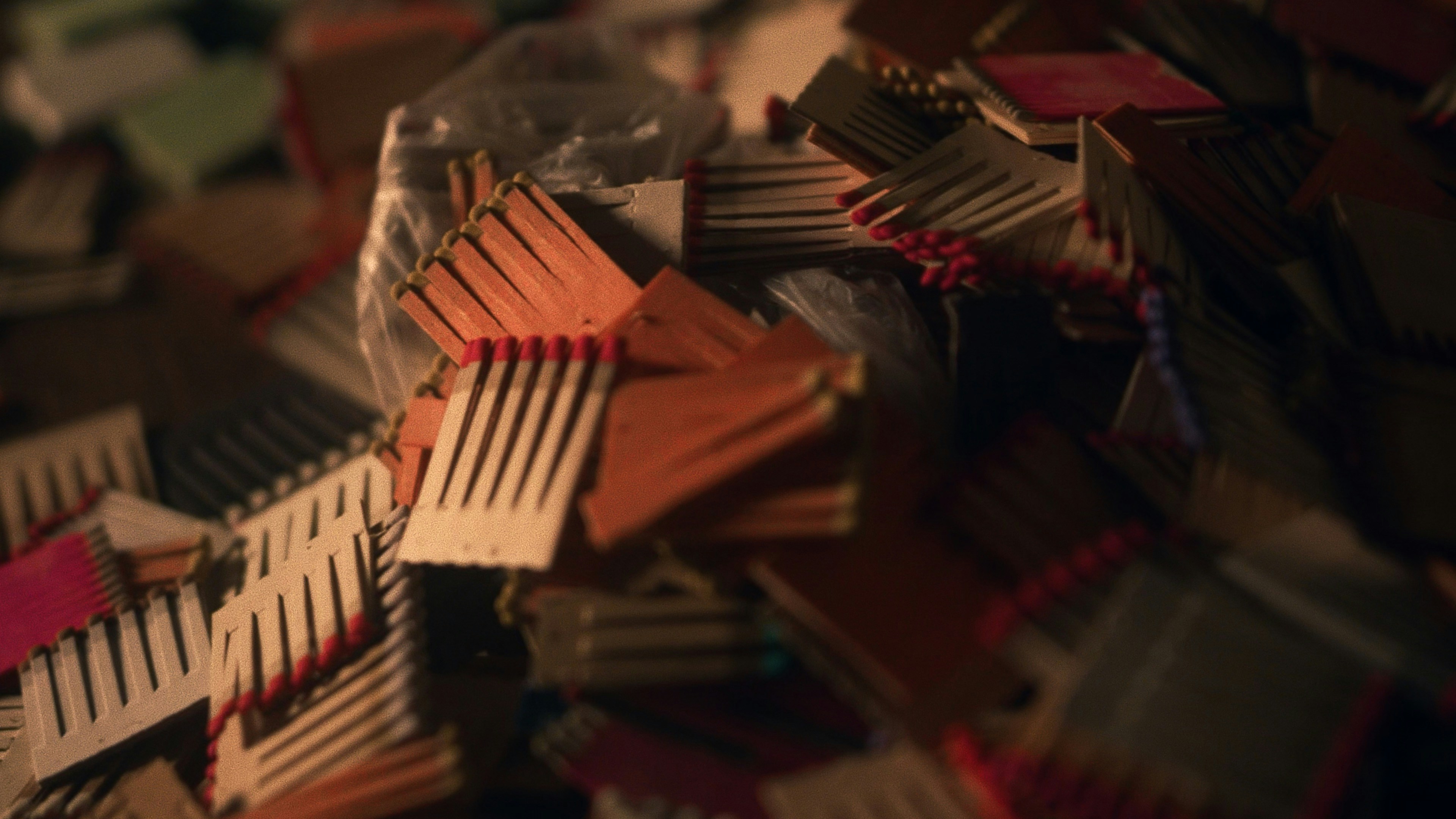 A close up of a bunch of different colored objects