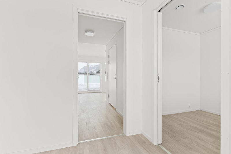 Empty room before staging