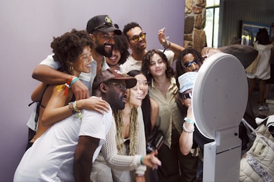 A group of people standing next to each other