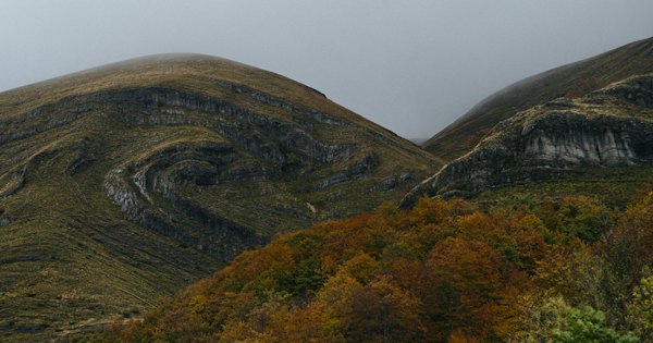 A couple of hills that have some trees on them — Durmitor, Montenegro