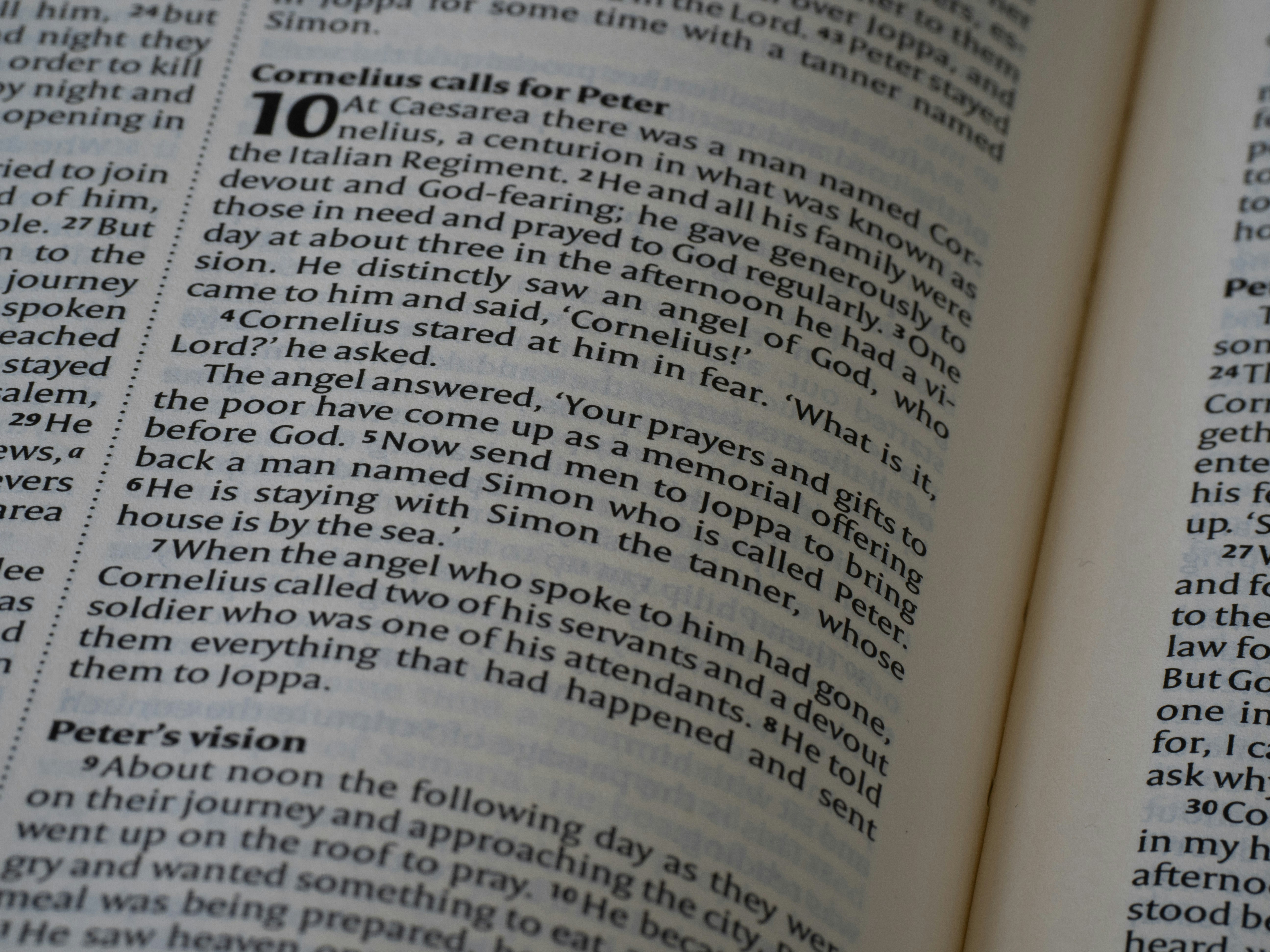 close up, bokeh, bible, new testament, christian, history, text, reading, bible study, devotions, christianity, scripture, book of acts, acts, luke,