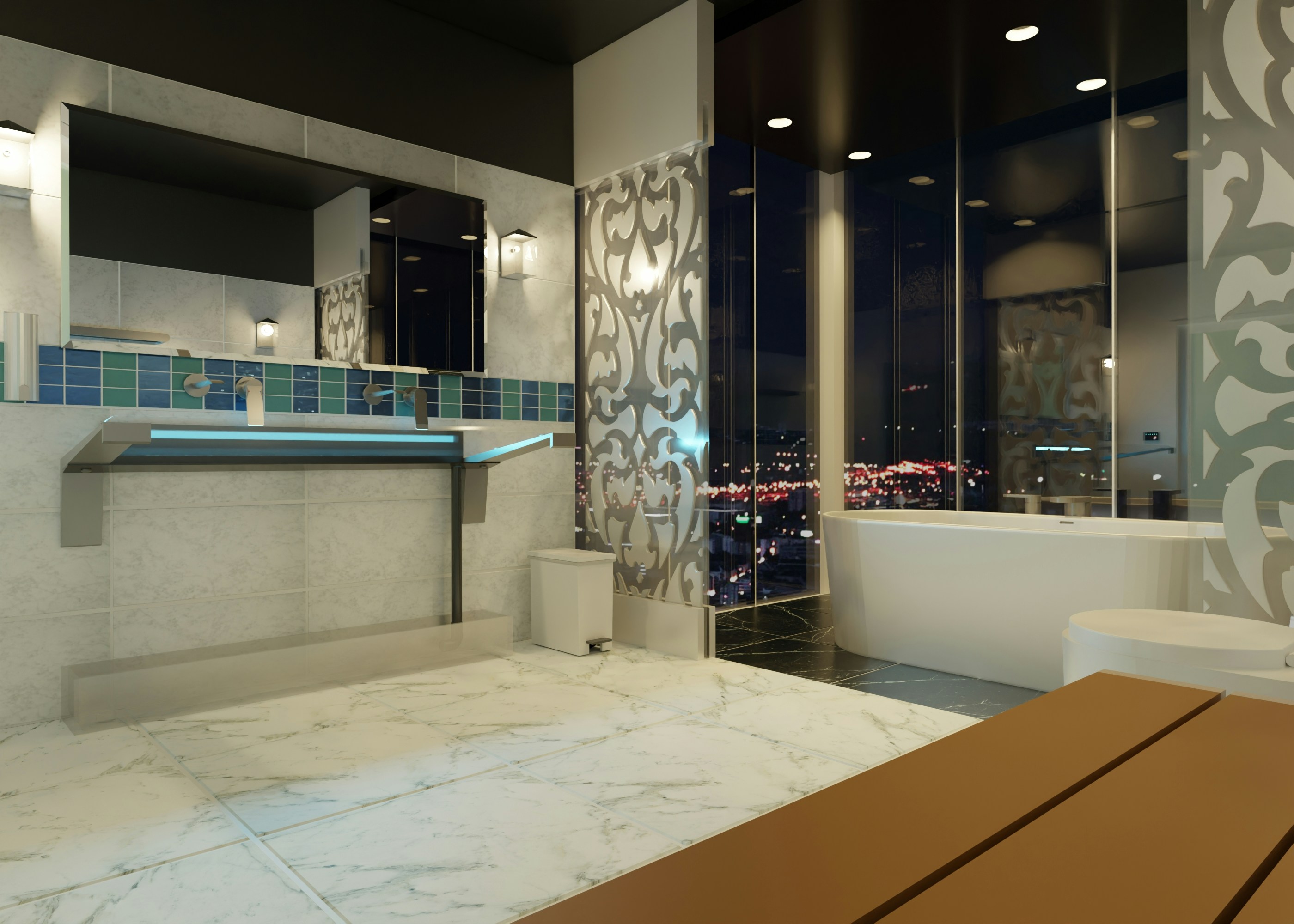 Luxury Thai style bathroom