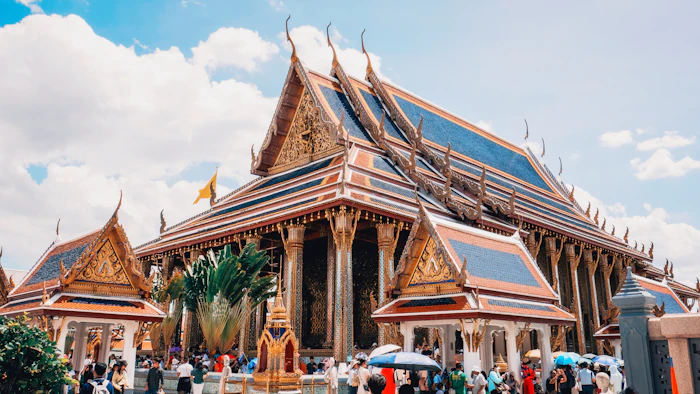 Templo dorado del Gran Palacio de Bangkok