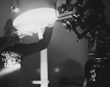 A camera is being used to film a movie