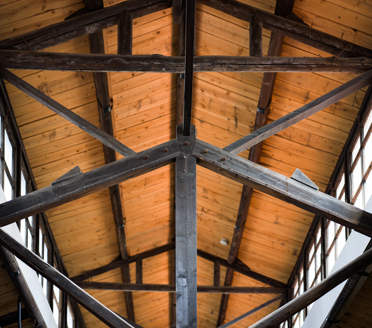 White ceiling panels with a lit recess
