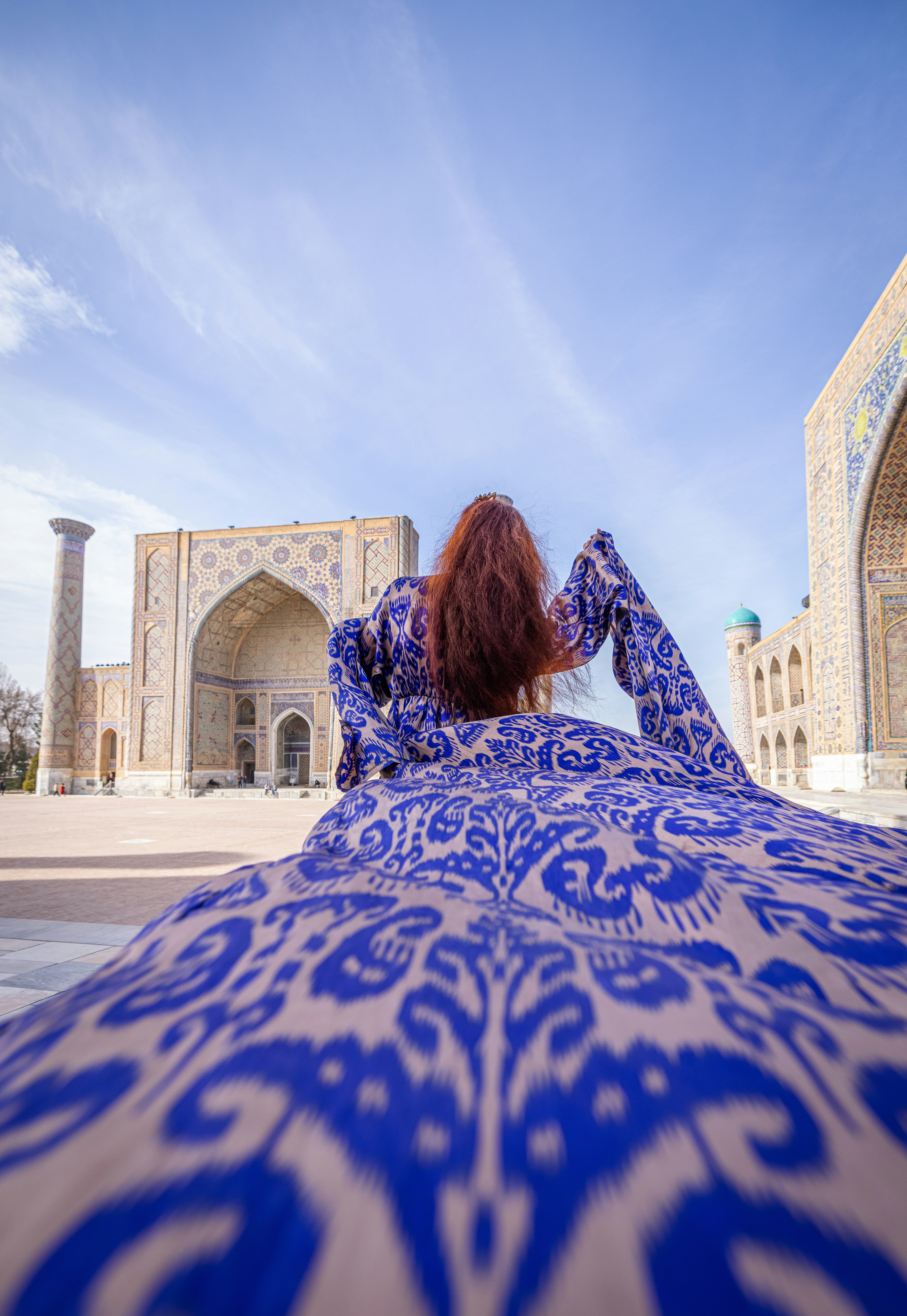 Decorazioni in maiolica e cupole delle città storiche dell'Uzbekistan