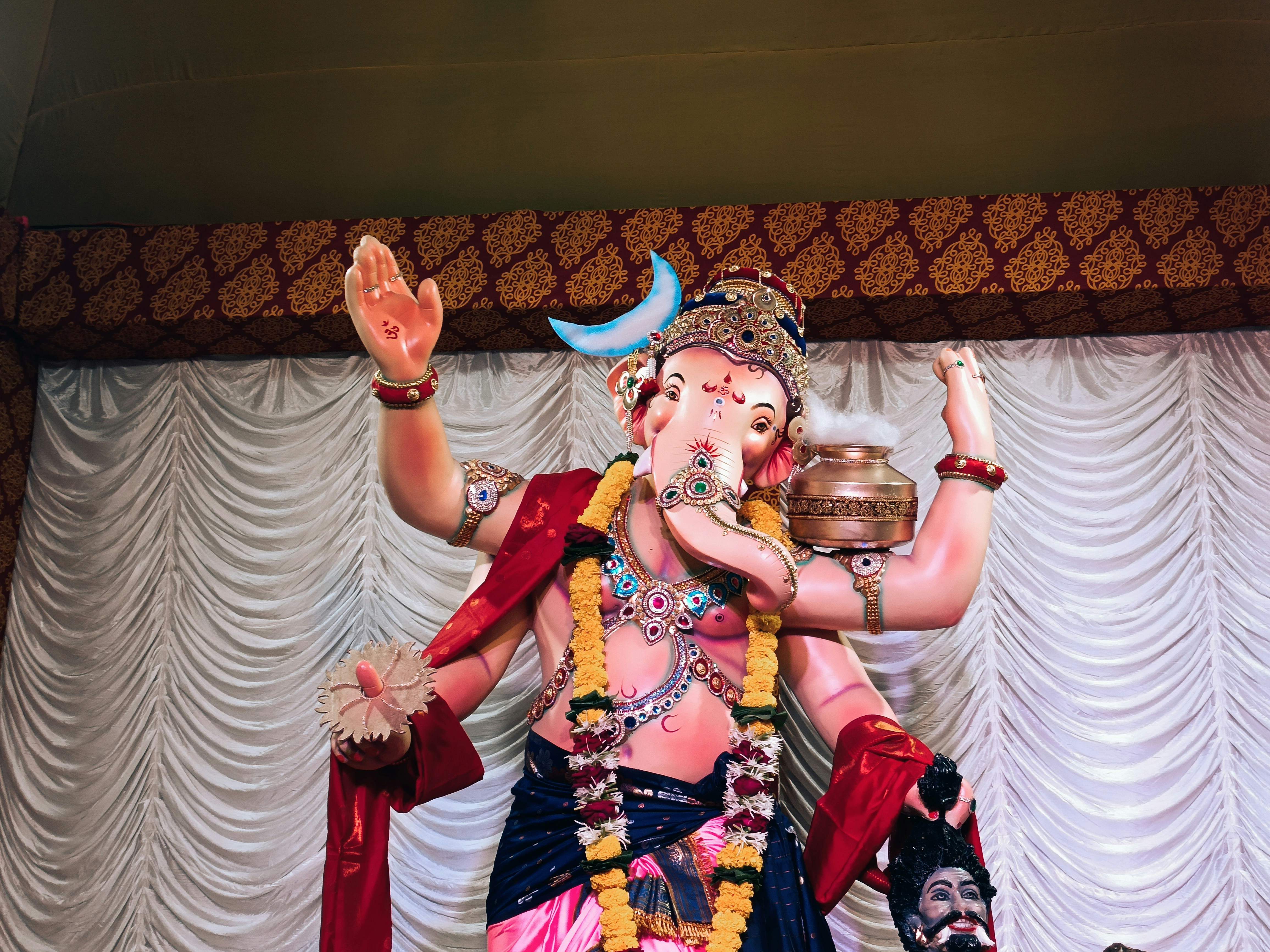 Ganesh Chaturthi celebration with Lord Ganesha