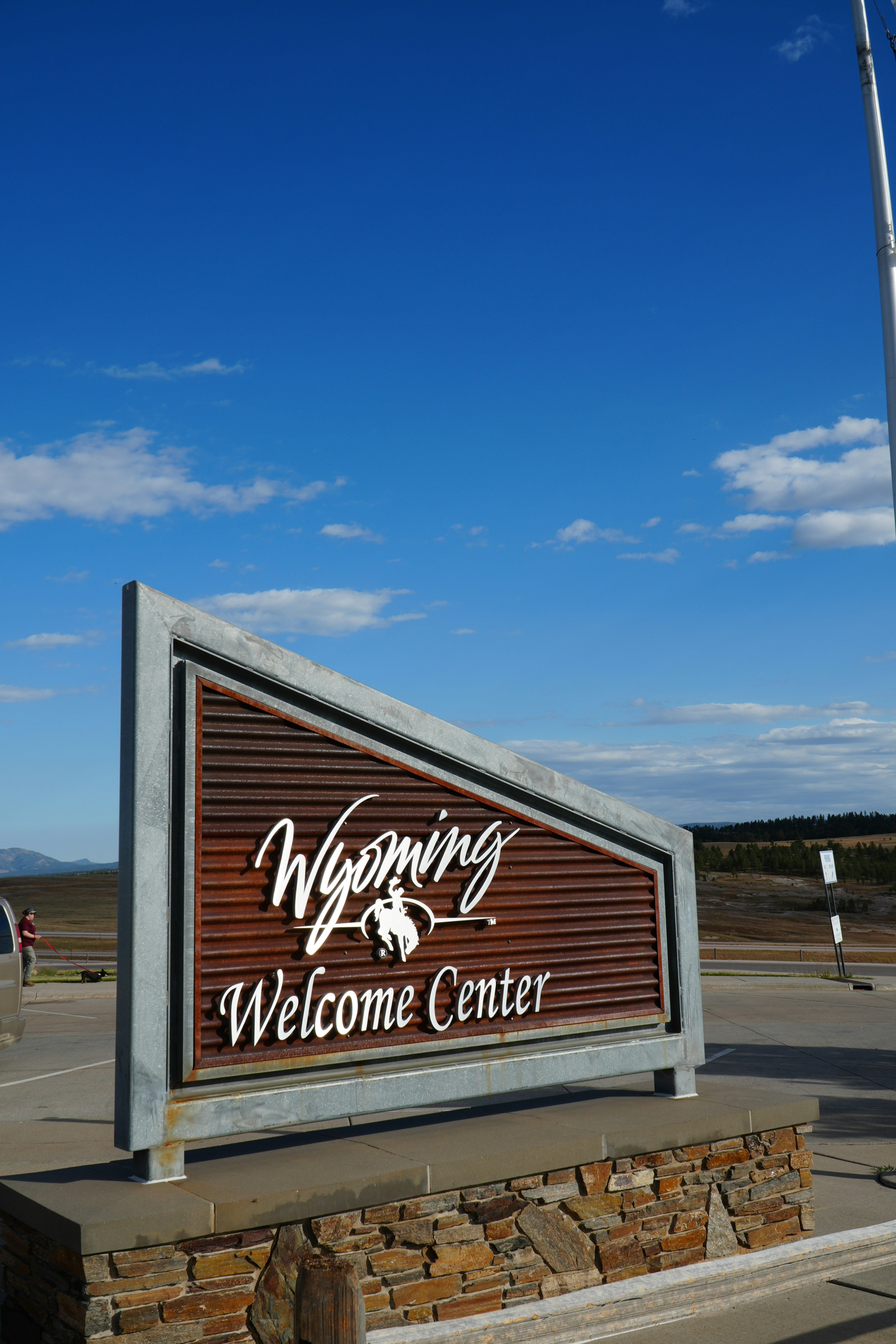 Wyoming welcome sign