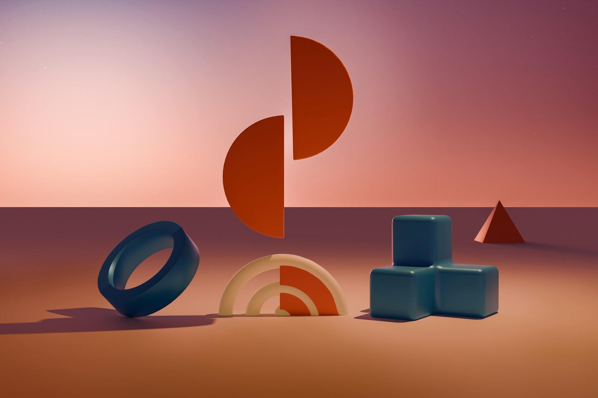 A group of objects sitting on top of a floor