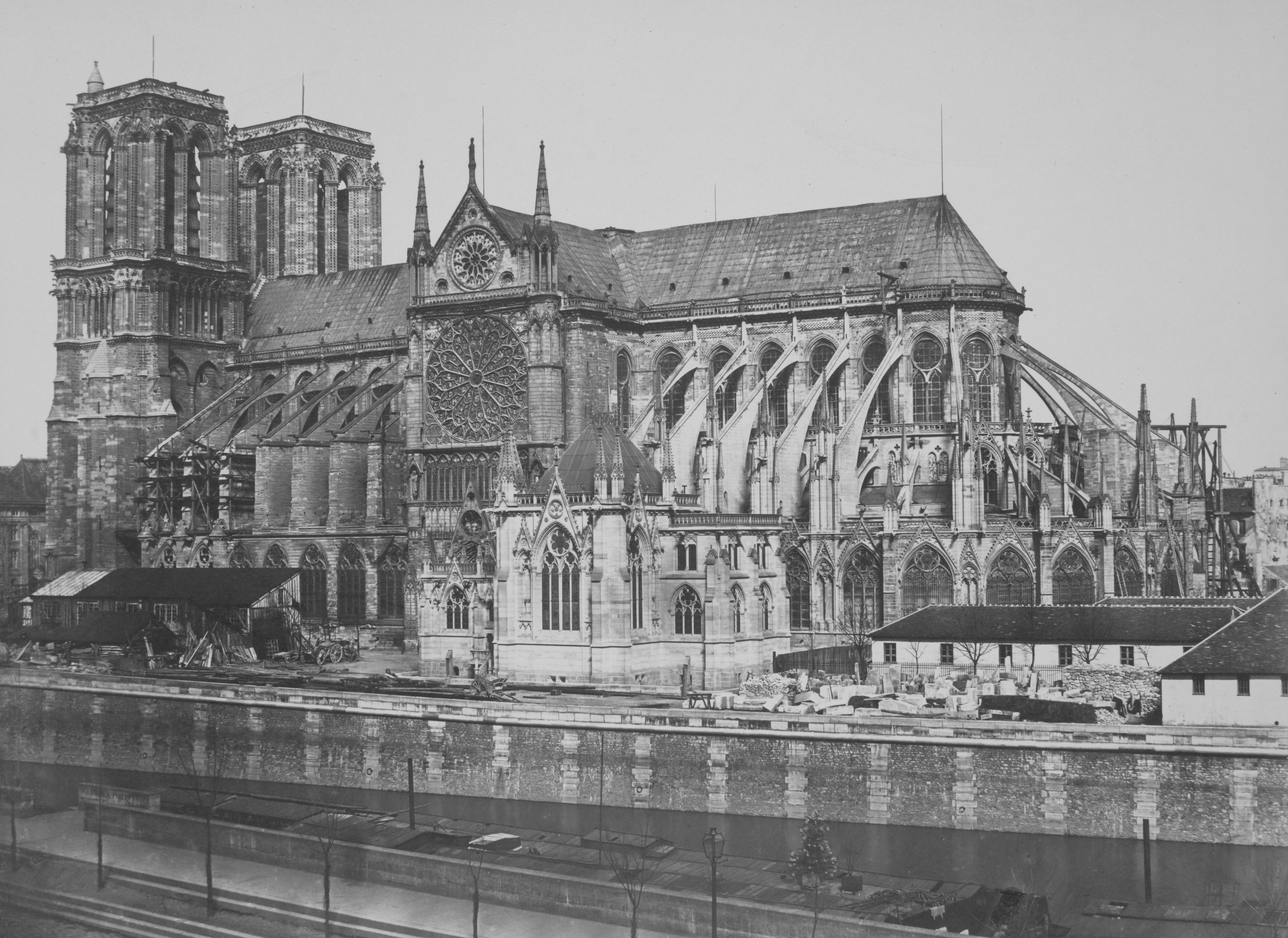 The Miriam and Ira D. Wallach Division of Art, Prints and Photographs: Photography Collection, The New York Public Library. "Notre-Dame, Paris" The New York Public Library Digital Collections. 1852 - 1853. https://digitalcollections.nypl.org/items/510d47e3-c035-a3d9-e040-e00a18064a99