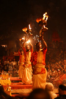A group of people standing on top of a stage