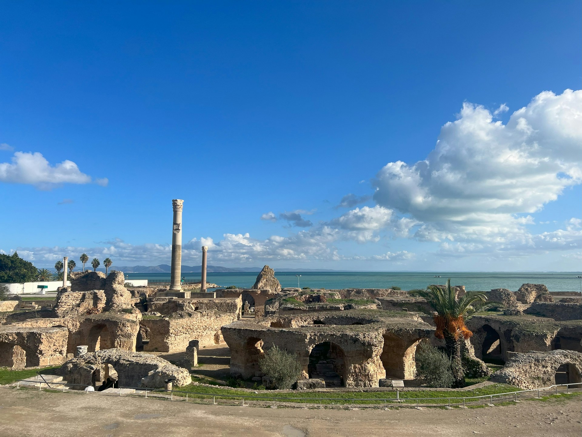 The ruins of the ancient city of palmyran