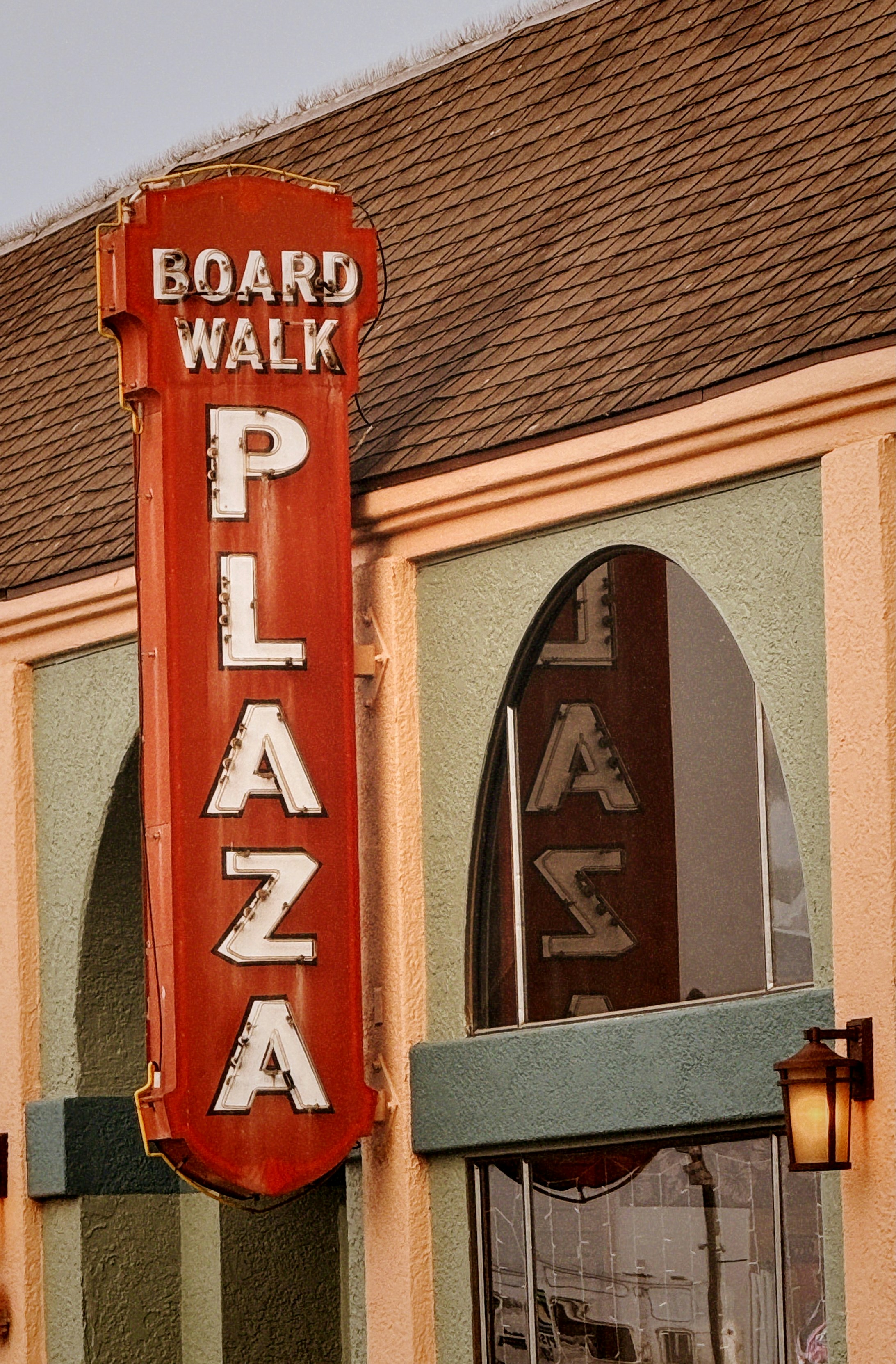 A sign that is on the side of a building