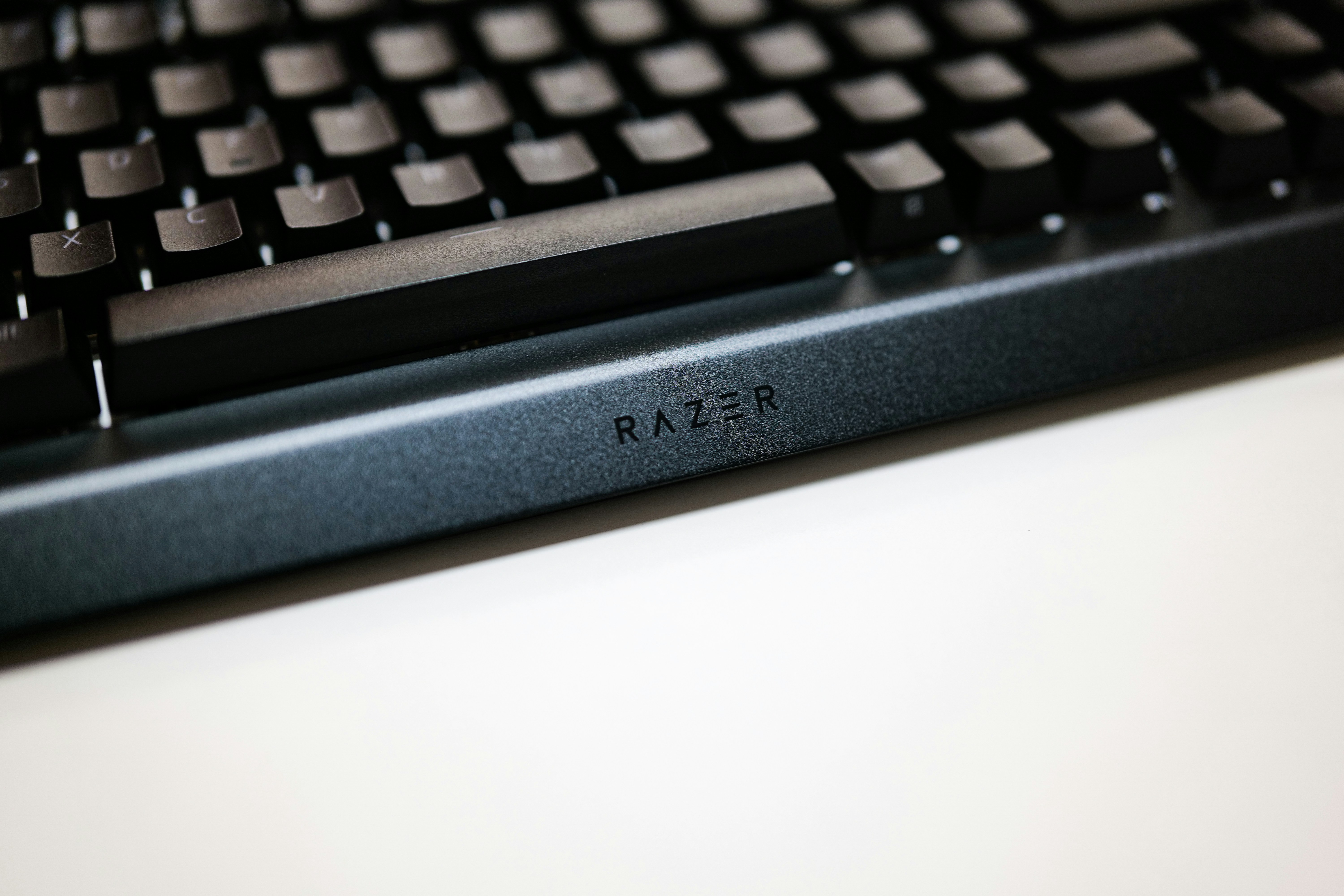 A close up view of a computer keyboard