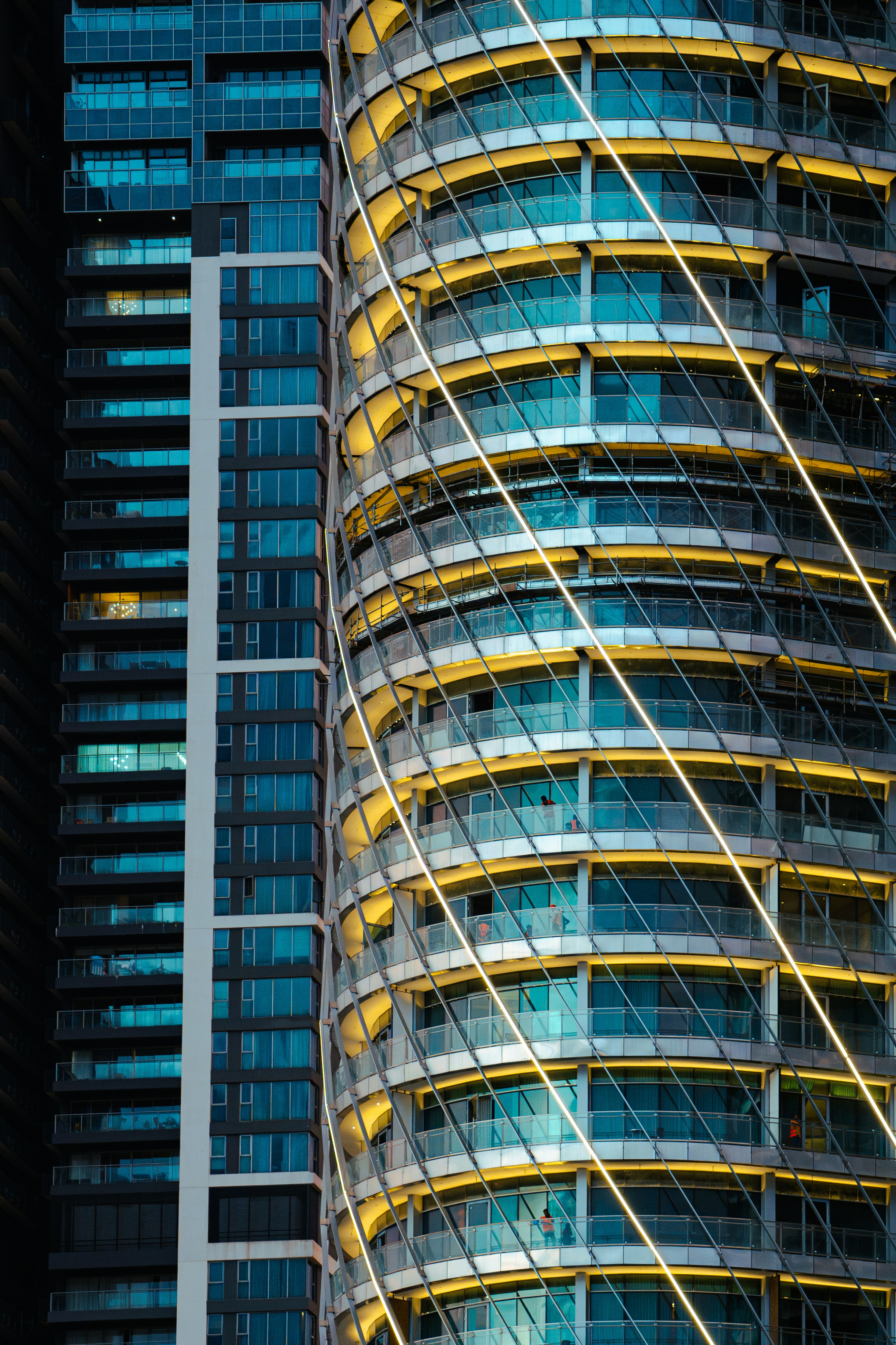 A very tall building with a lot of windows