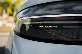 A close up of the trunk of a car