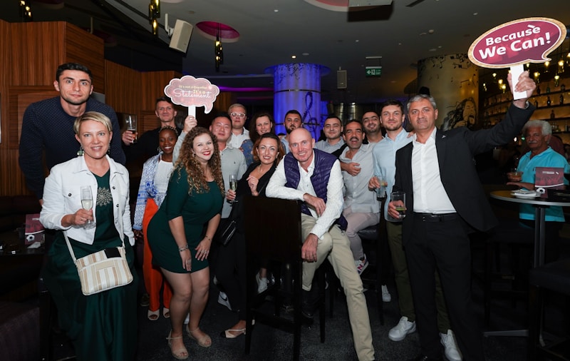 Team celebrating success