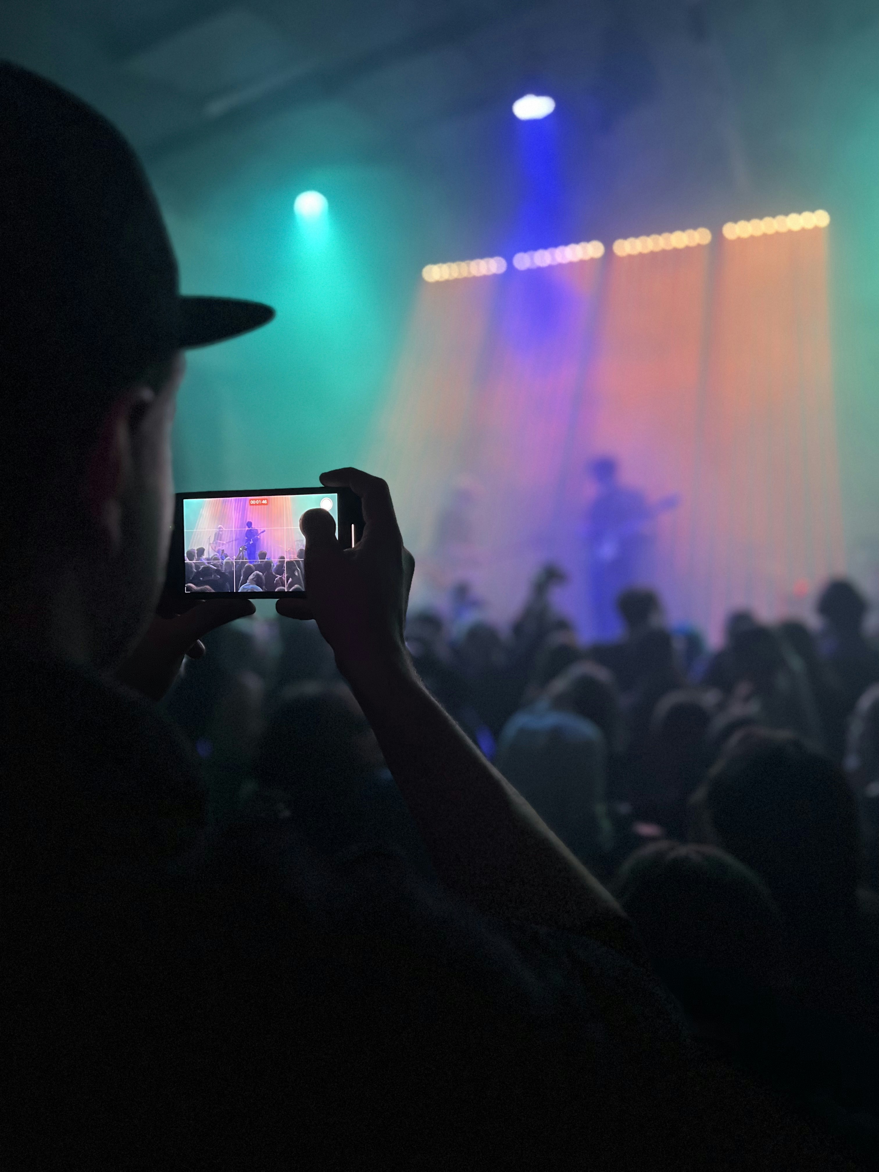 The dazzling digital avatars of ABBA performing on a futuristic stage during the ABBA Voyage concert.
