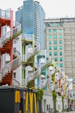 A row of buildings - Singapore real estate investment