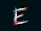 The letter e is made up of lines