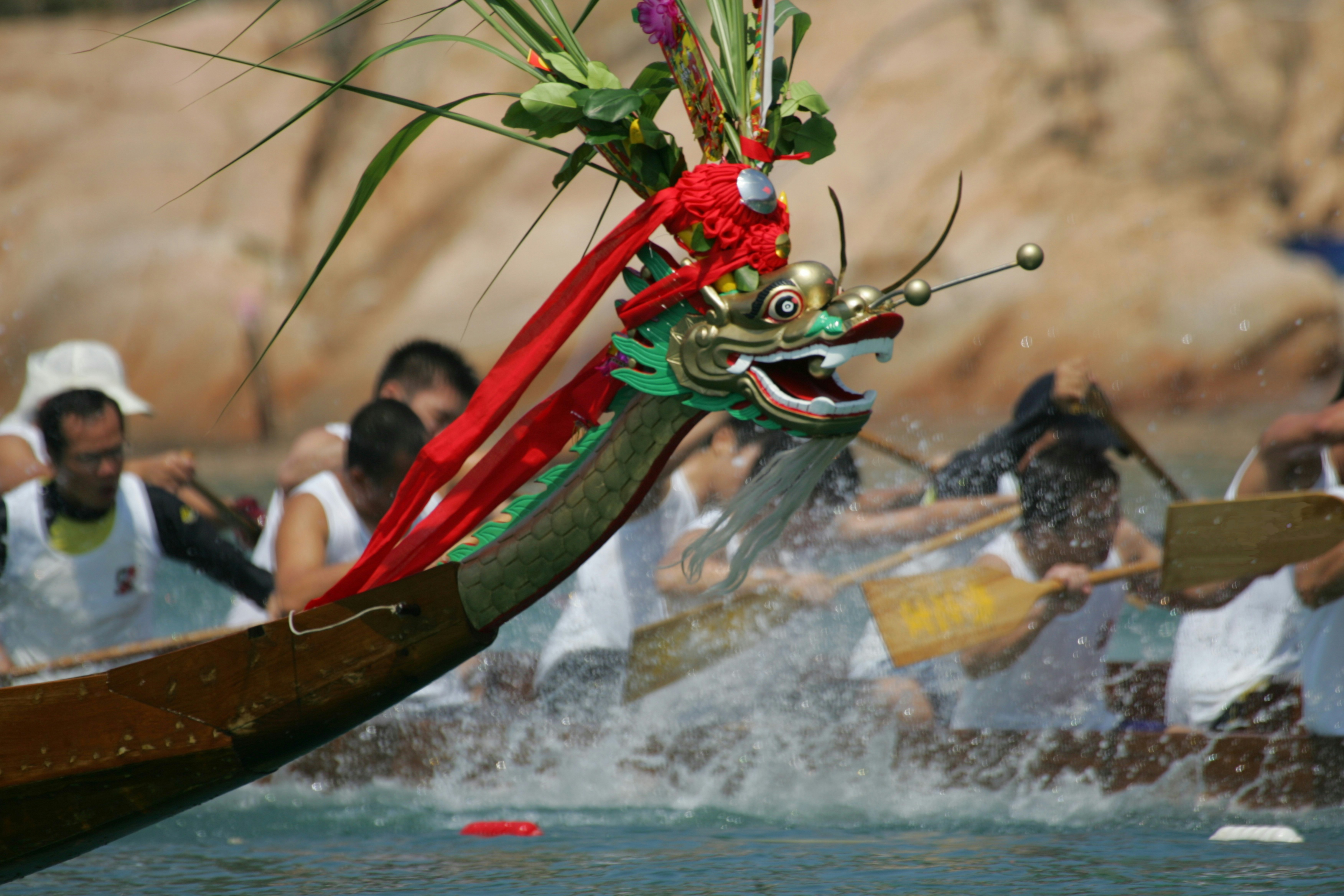A group of people in a body of water