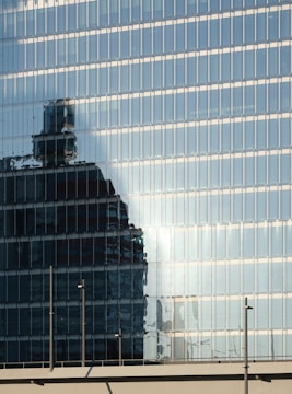 A tall building with a clock on it's side