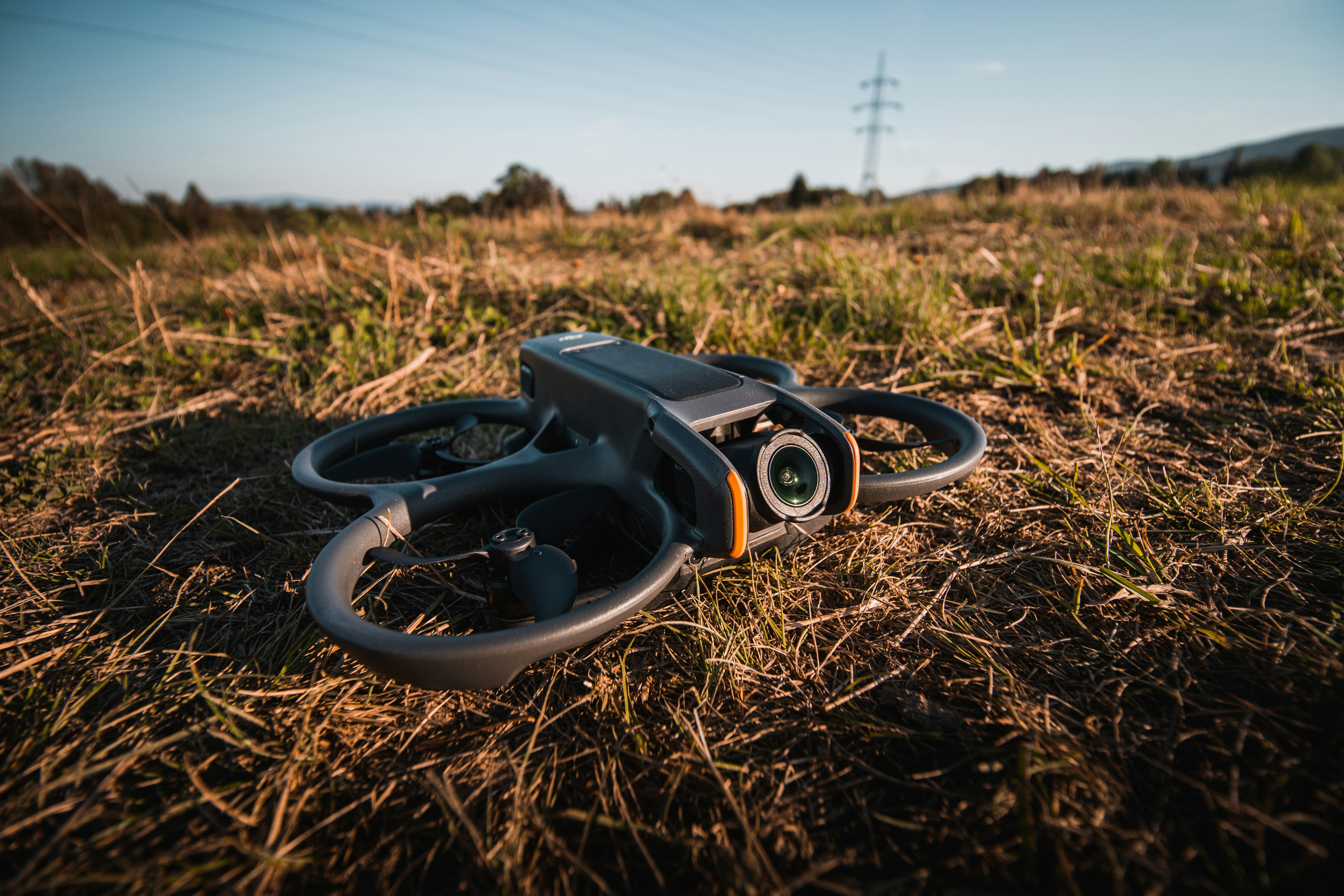 A bike laying in the middle of a field