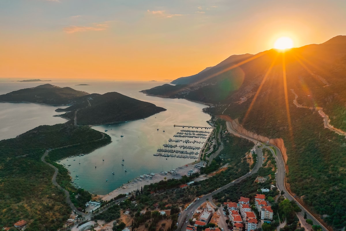 Kas coastal town along the Lycian Way Turkey