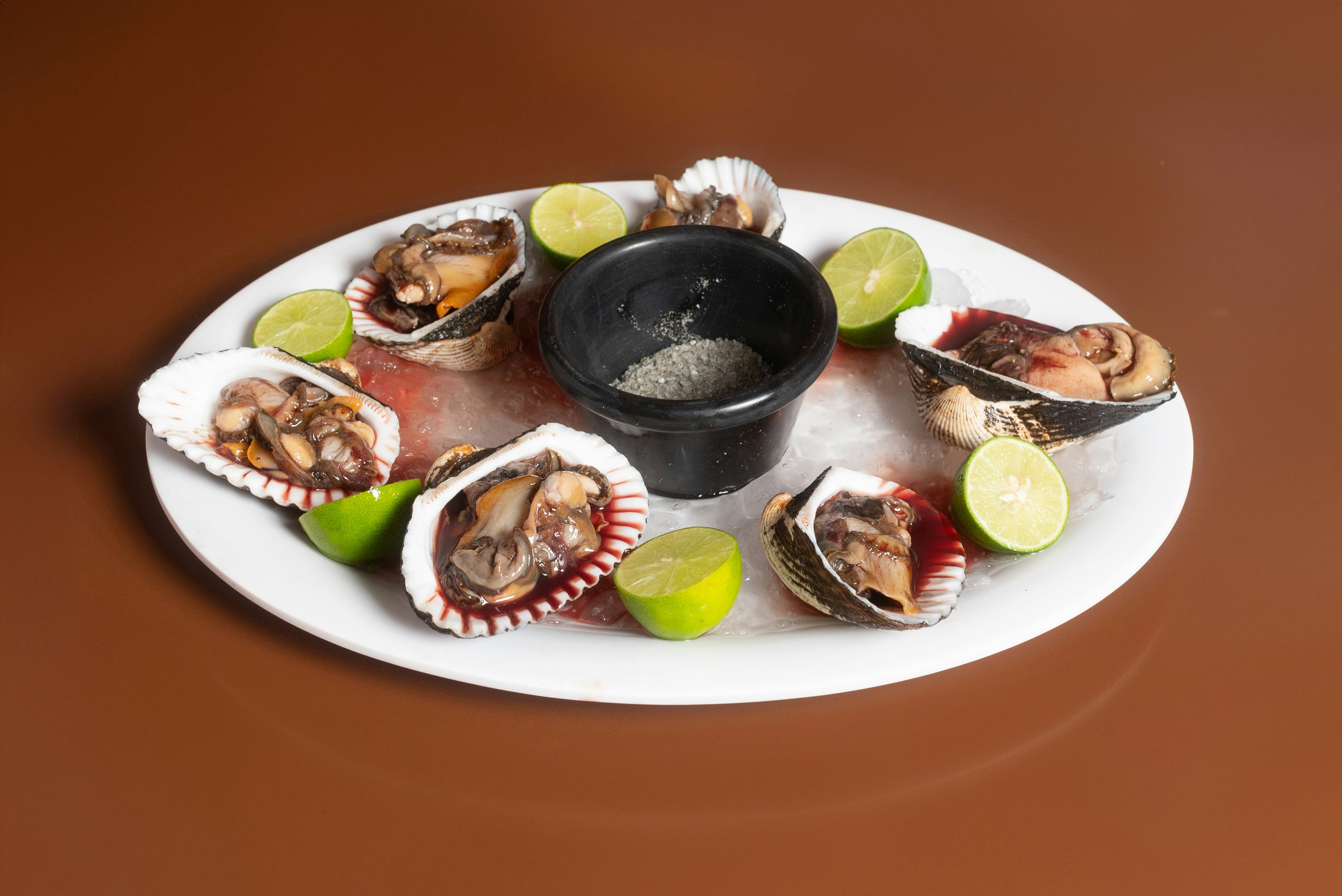 Seafood platter with fresh fish and shellfish