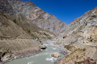 A view of a river in a canyon