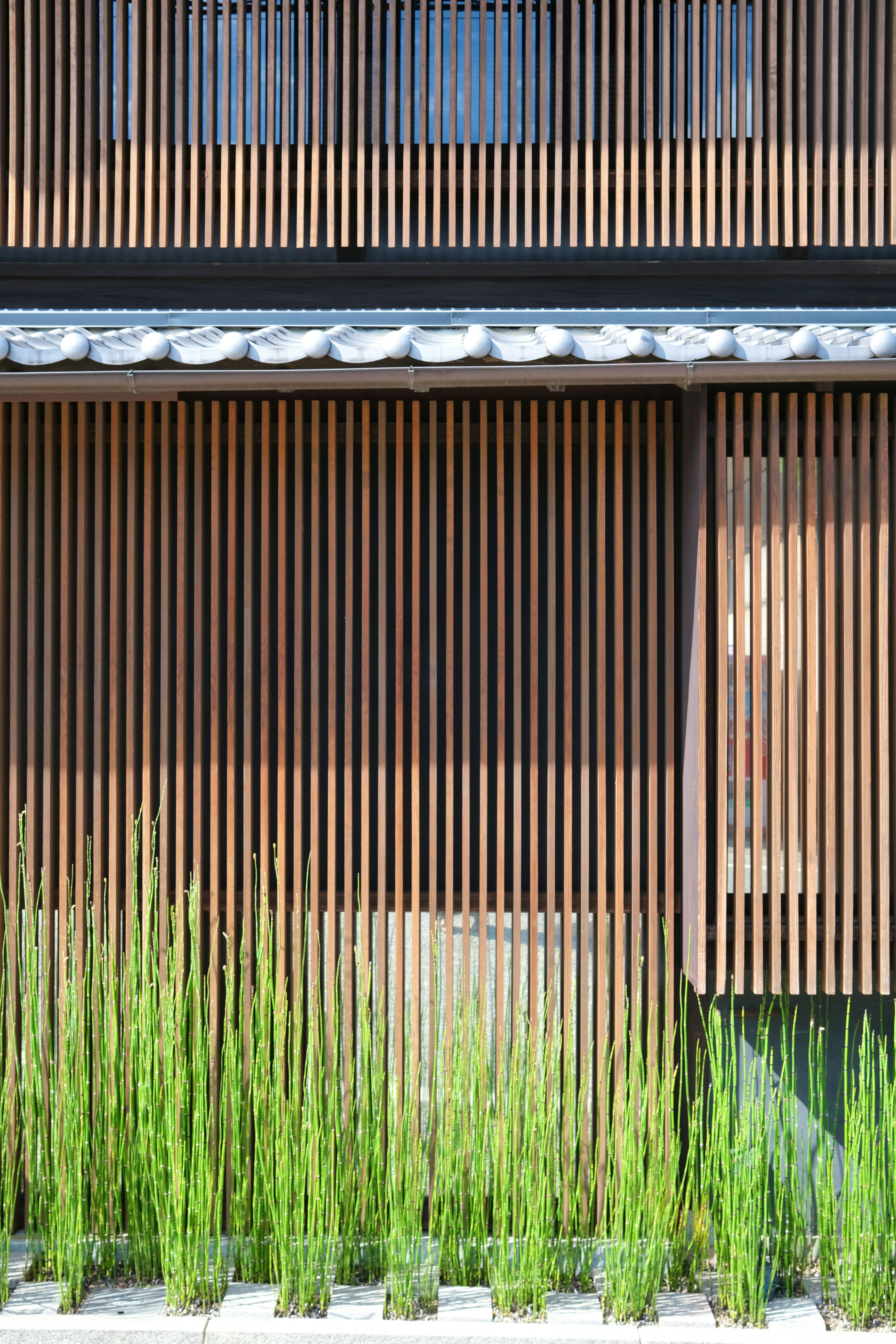 A building that has a bunch of plants in front of it