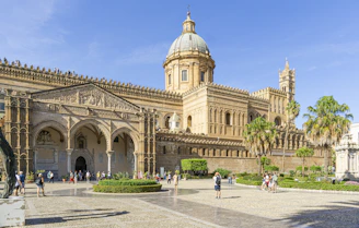 A large building with a clock tower on top of it