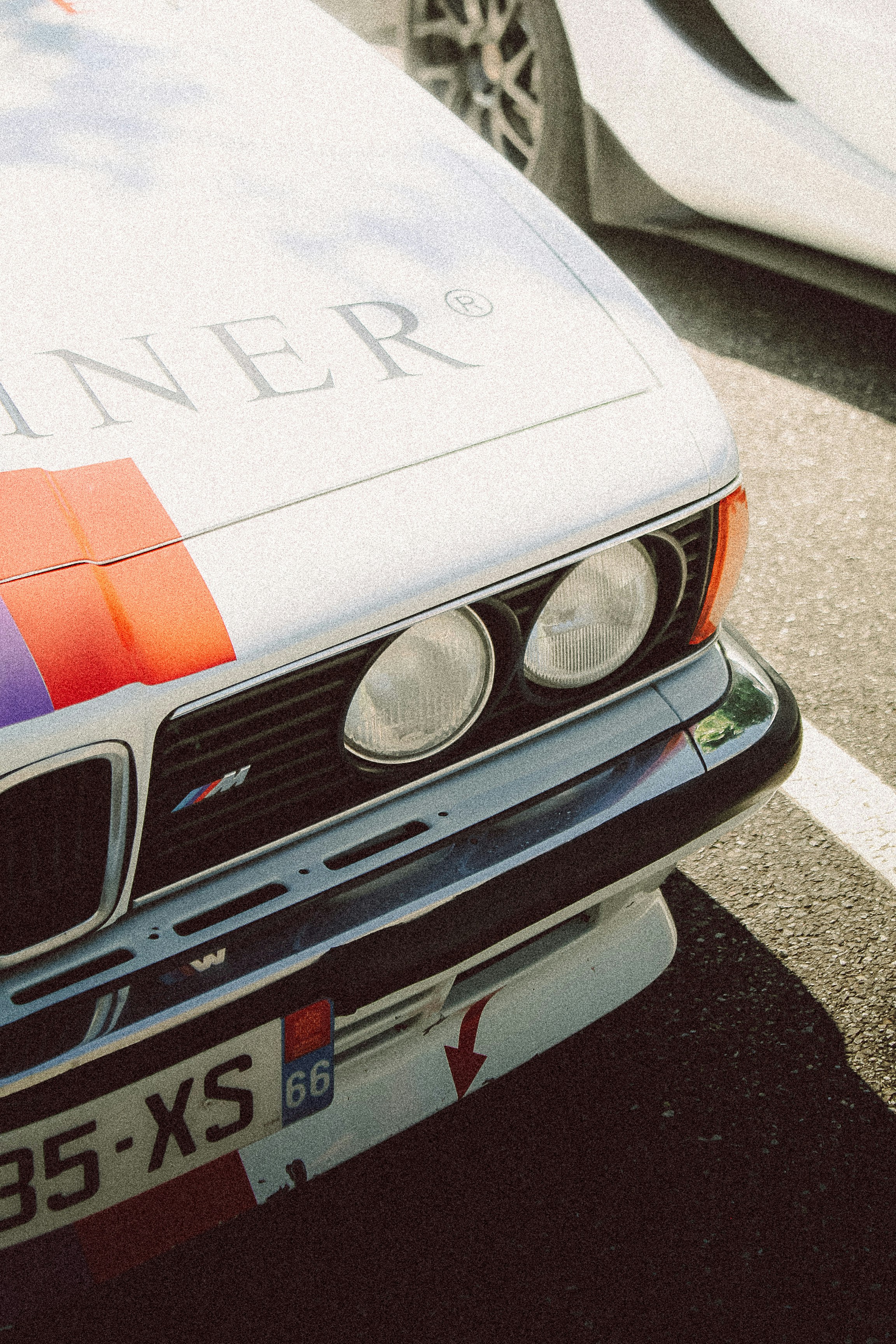 A BMW police car parked in a parking lot