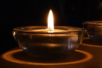 bougie propice à la méditation