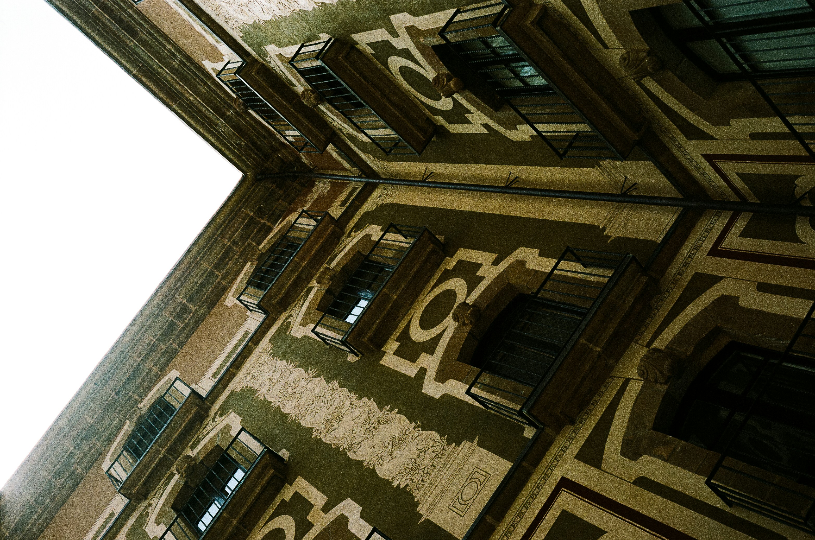 A tall building with a clock on the side of it