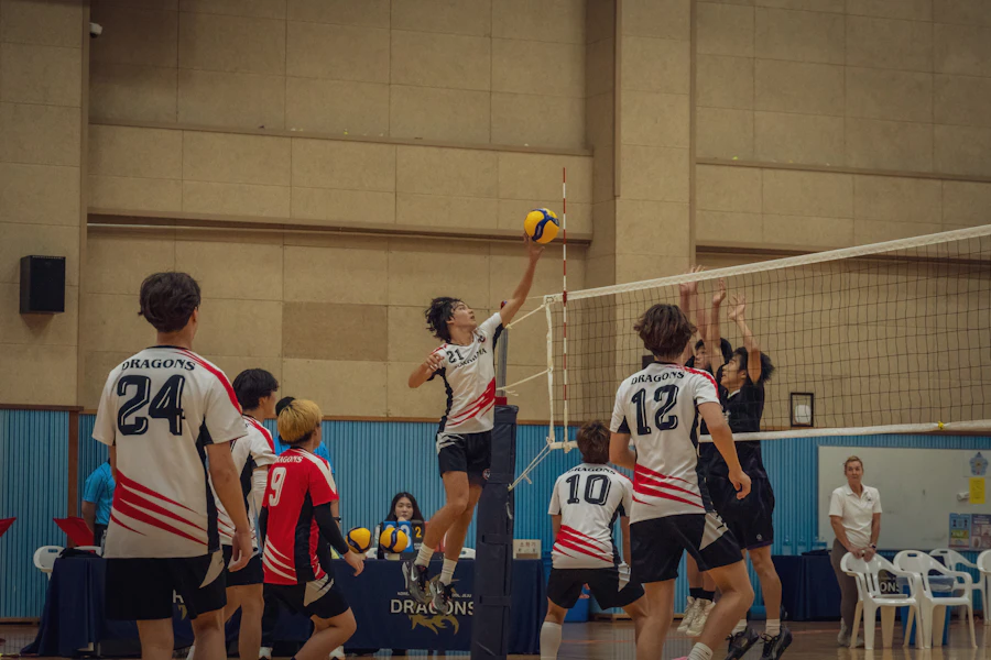 Club Stripes Volleyball uniform design