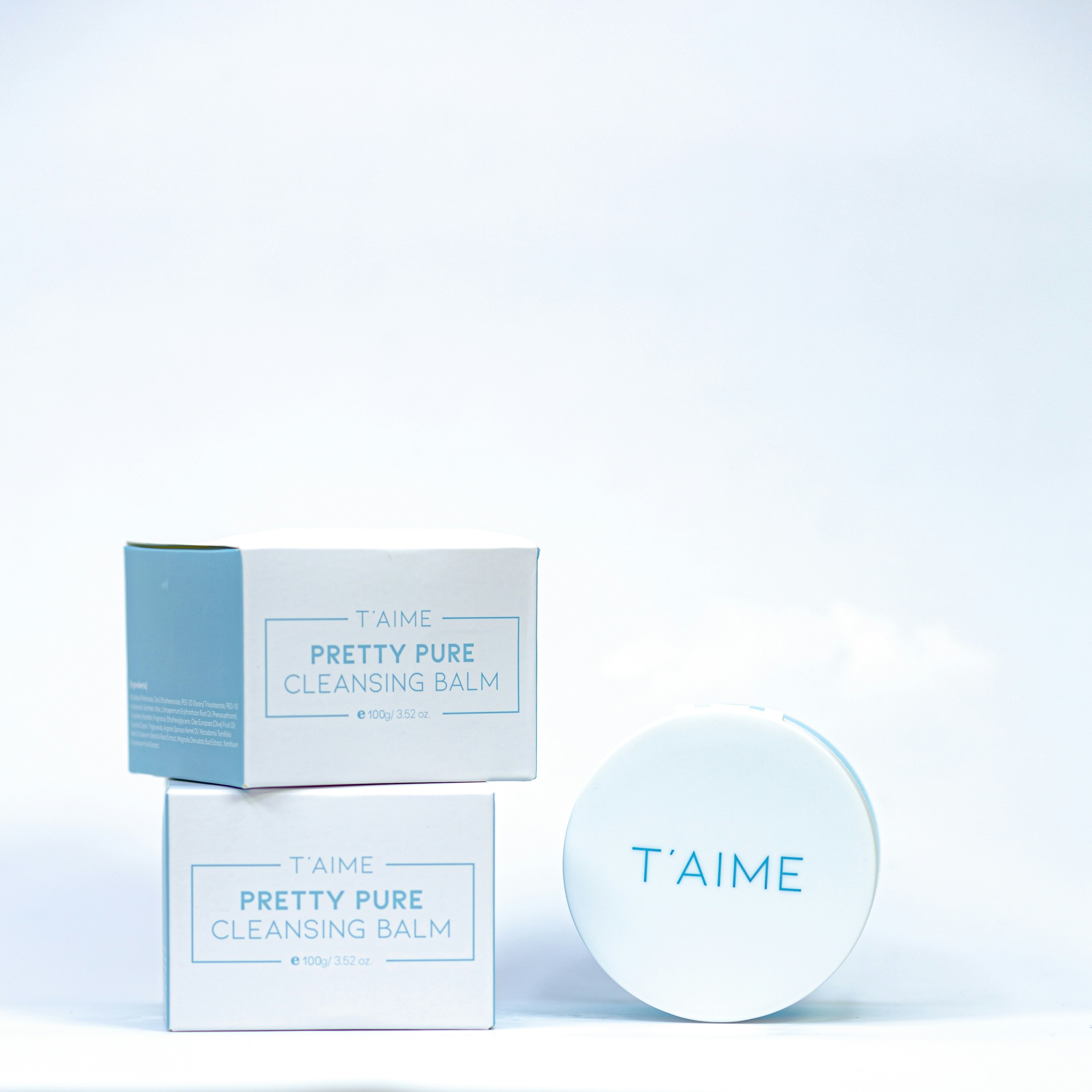 A white box with a blue label next to a white box with a blue label