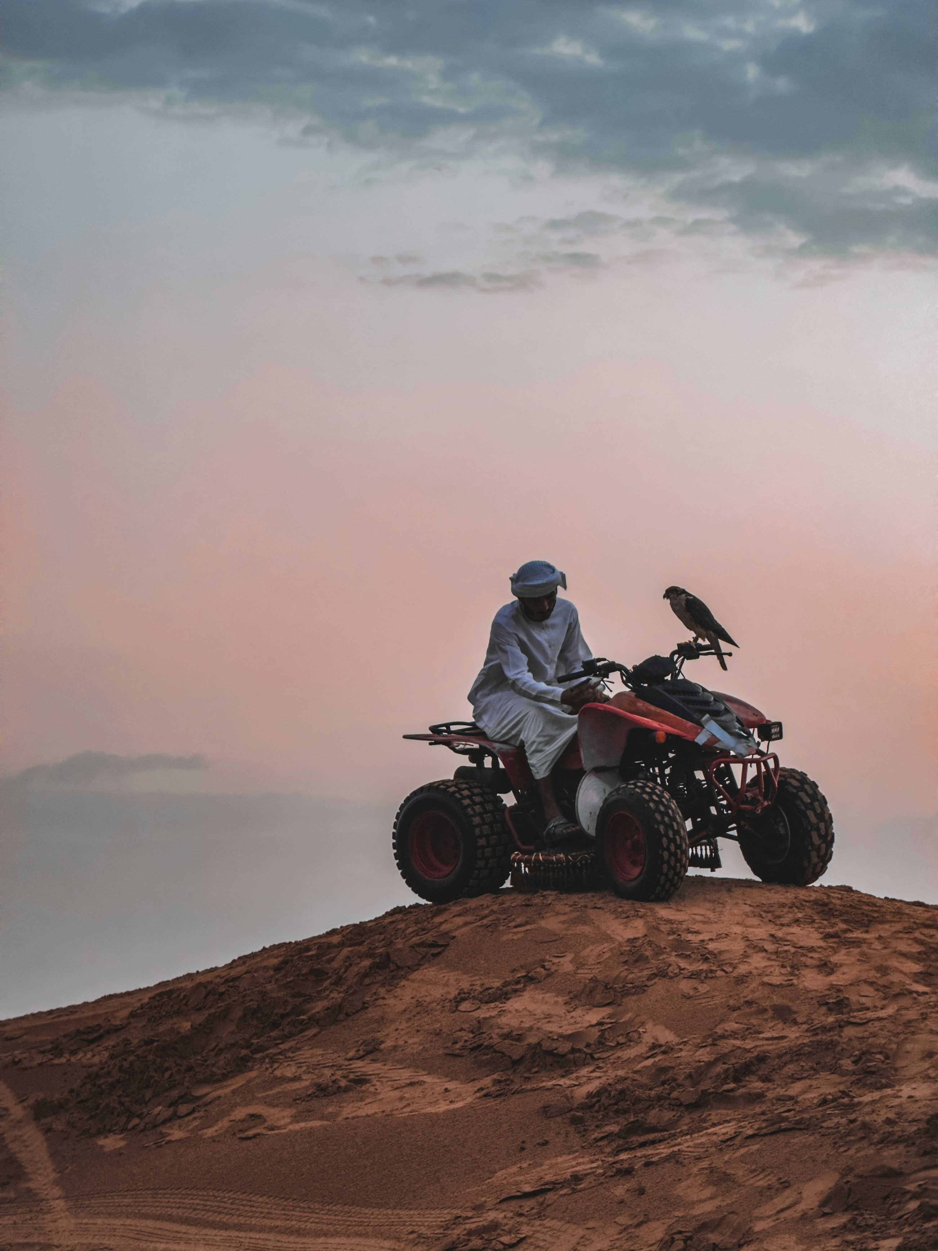 Quadbiking in the desert