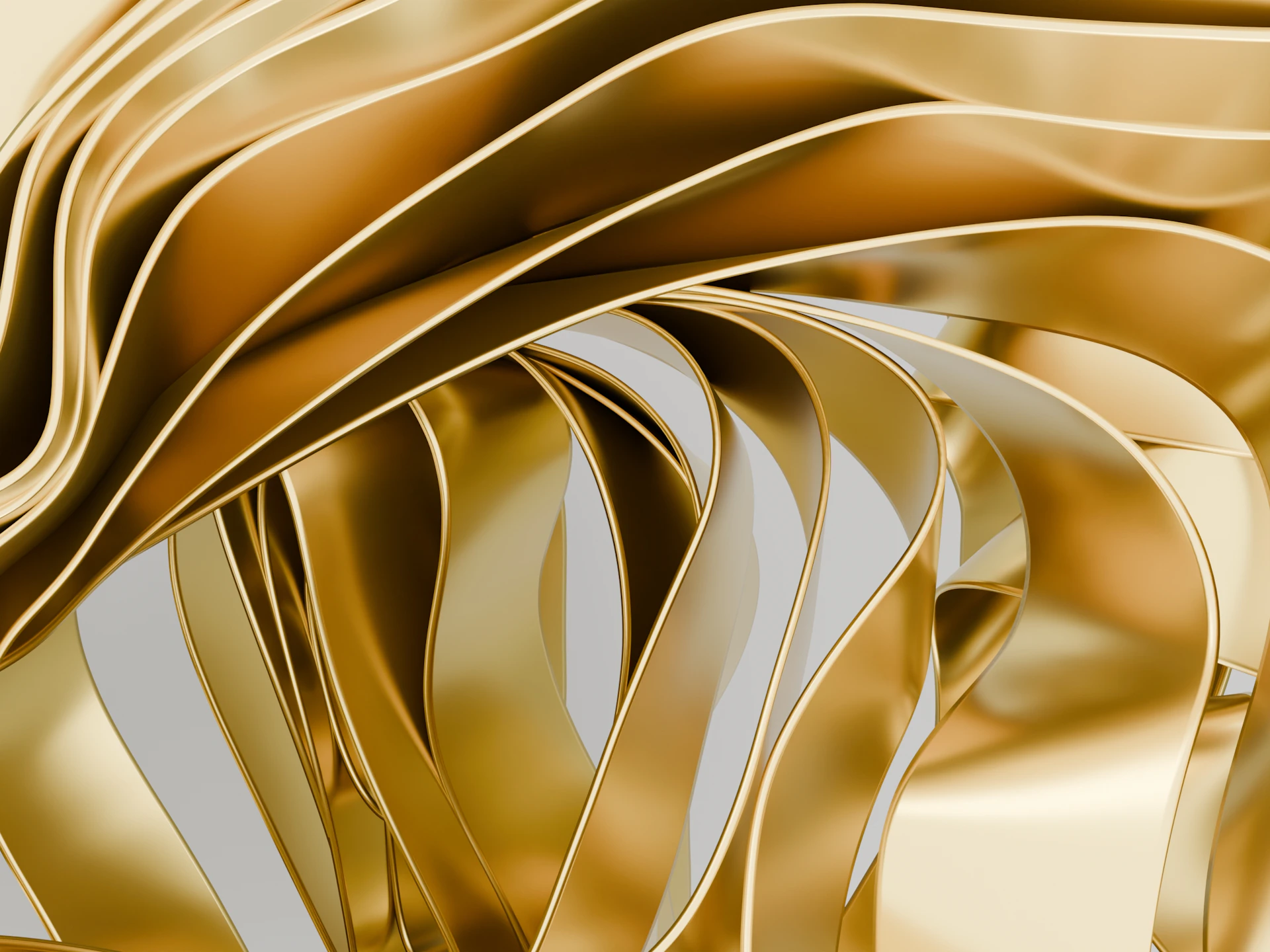 A close up of a gold and silver object