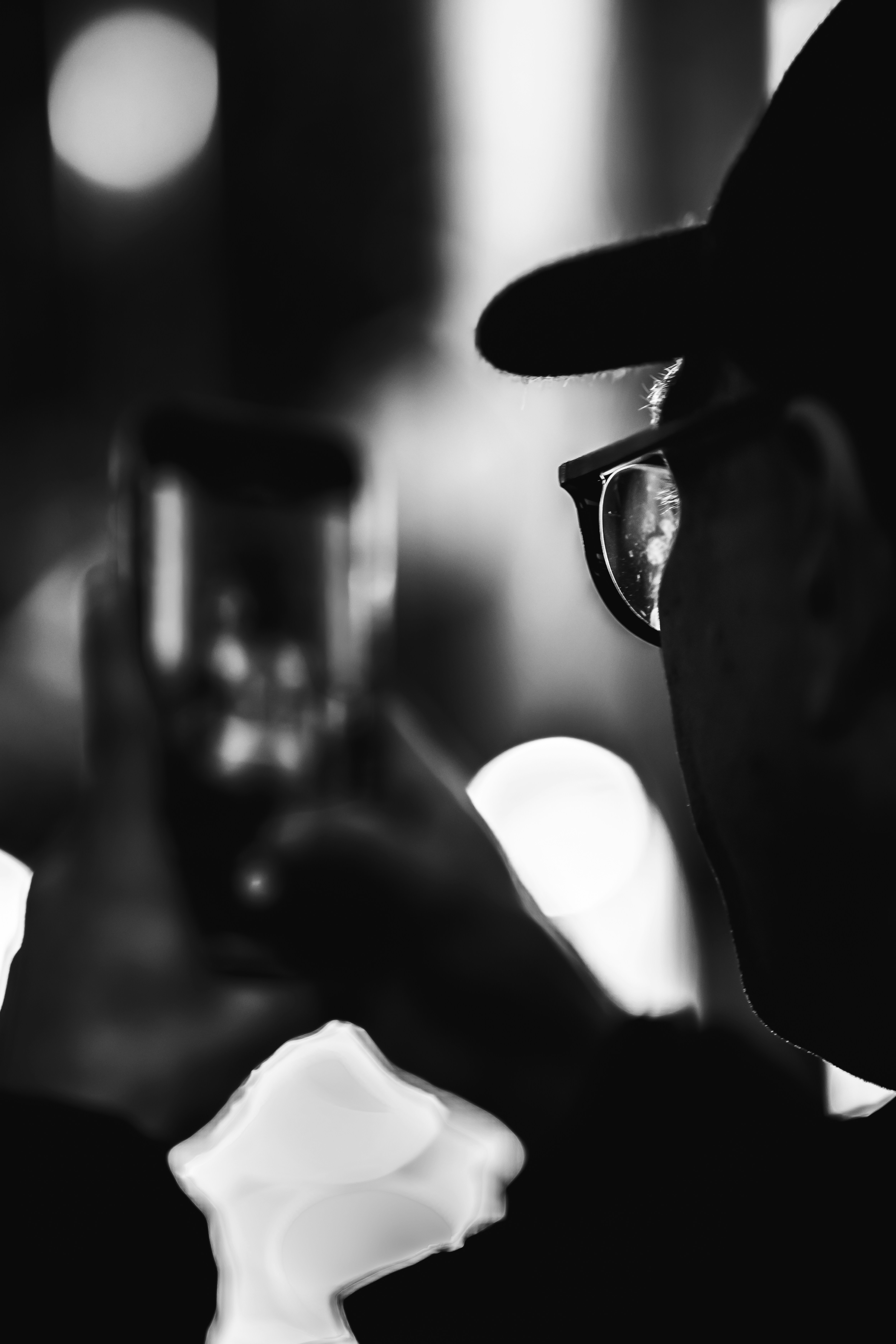 A man taking a picture with his cell phone