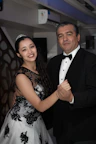 A man and a woman standing next to each other