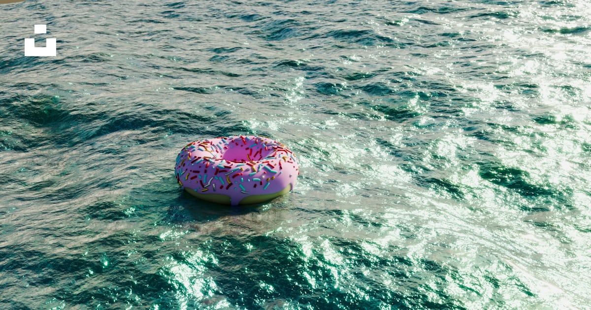 An inflatable float floats in the water photo – Free Digital image ...