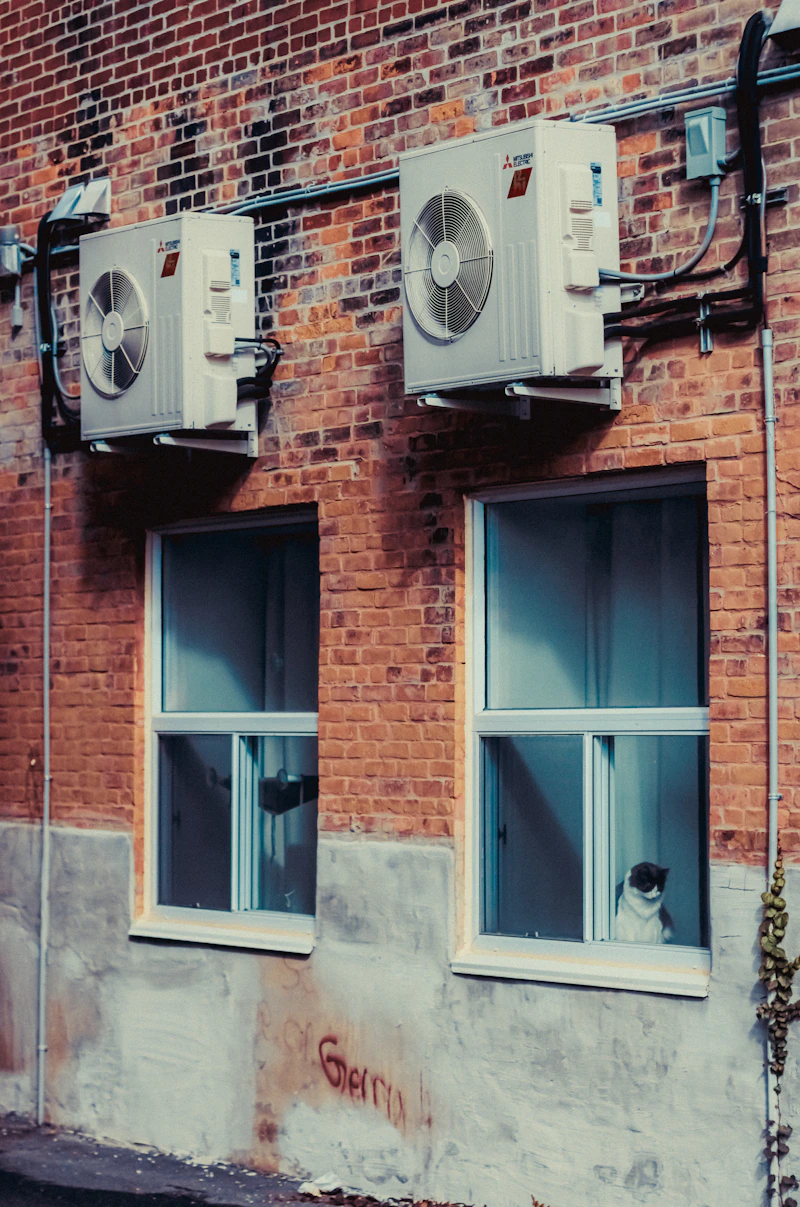 HVAC units on exterior of a building