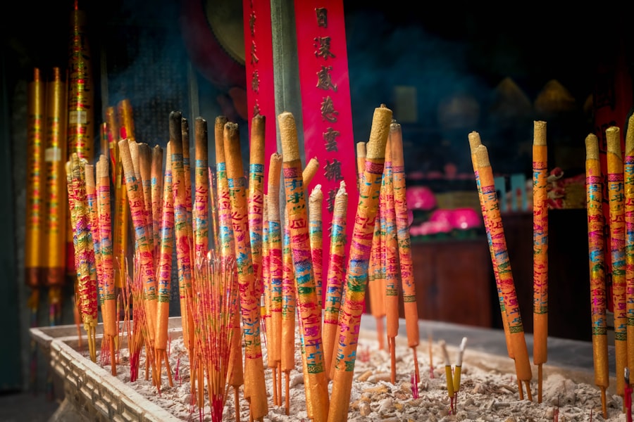 媽閣廟內的盤香